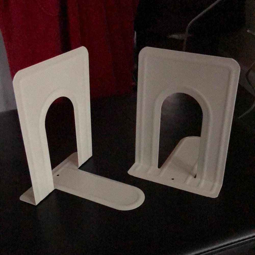 Metal Library Bookends Lightweight Compact